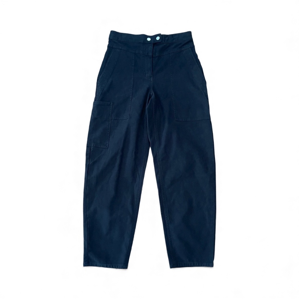 Aritzia Wilfred Free Utility Pants Black Modern High Rise Cropped Women's Sz 6